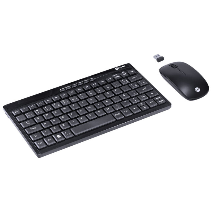 Kit Mini Teclado e Mouse DC110, Dynamic Flat, ABNT2_1600DPI, Preto, Sem Fio 02