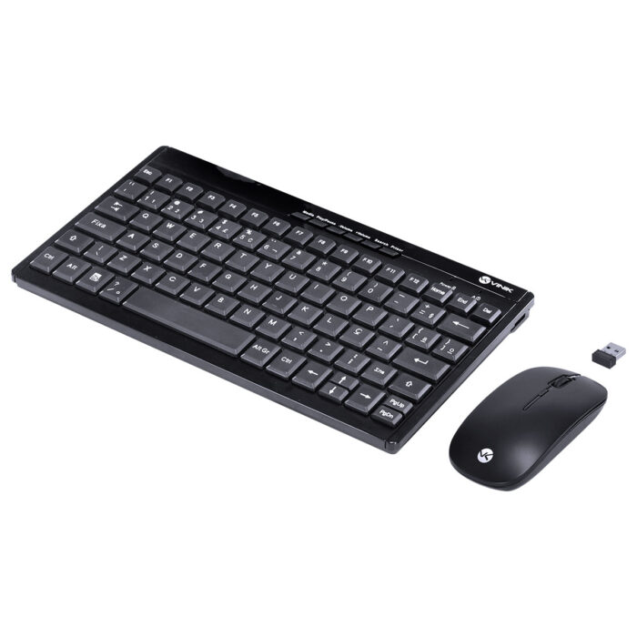 Kit Mini Teclado e Mouse DC110, Dynamic Flat, ABNT2_1600DPI, Preto, Sem Fio 03