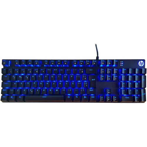 teclado gamer hp,mecâncio, led azul 01