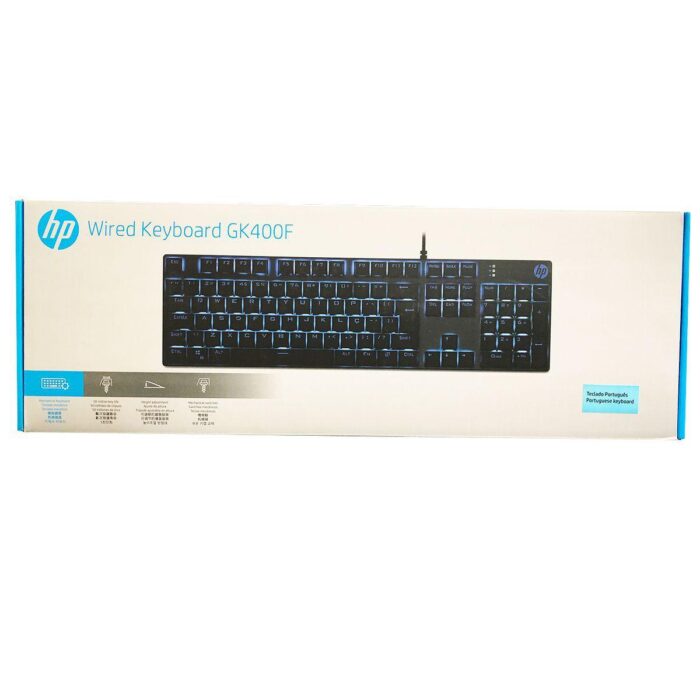 teclado gamer hp,mecâncio, led azul 06