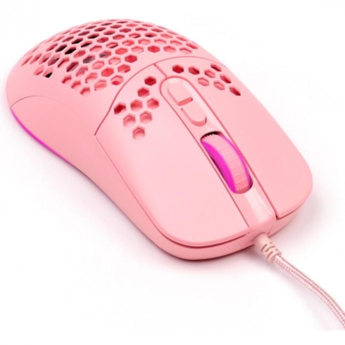 Mouse Gamer VOID, LED RGB, 7 Botões, 7600DPI - Rosa 03