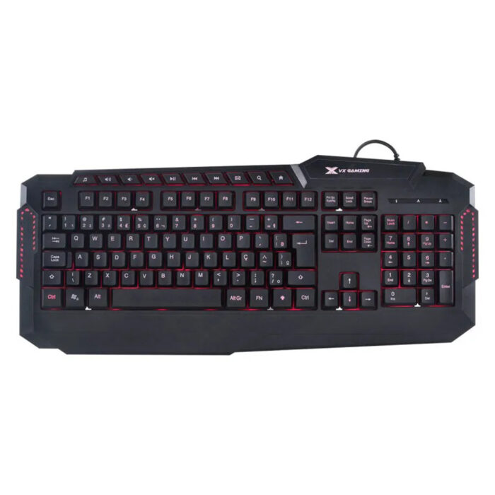 Teclado Gamer Hercules, Multimidia, ABNT2, Led 3 Cores 03