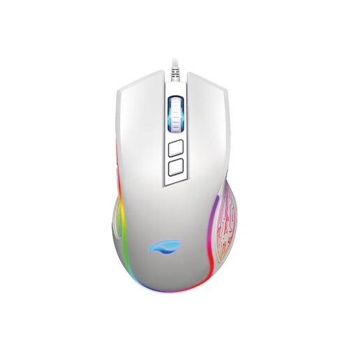 Mouse Gamer Ravage Branco MG-720, 12.800 DPI, 7 Botões, Led RGB 01
