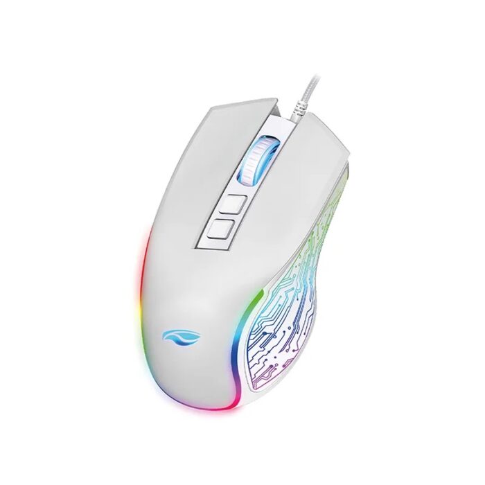 Mouse Gamer Ravage Branco MG-720, 12.800 DPI, 7 Botões, Led RGB 02