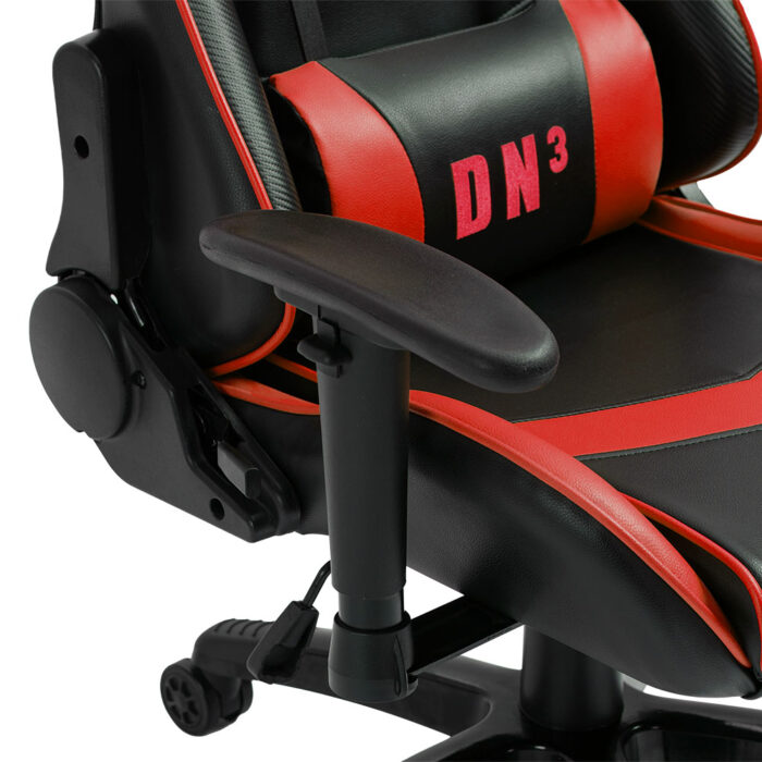 Cadeira Gamer Draxen DN3, Reclinável 180º, Até 150 Kgs, Preto com Vermelho 04