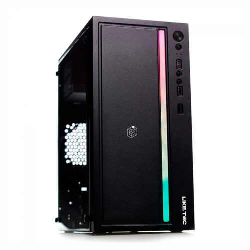 Gabinete Gamer Liketec Craft RGB, Mid Tower, Acrílico, M-ATX, sem Fonte e Sem Fan 01