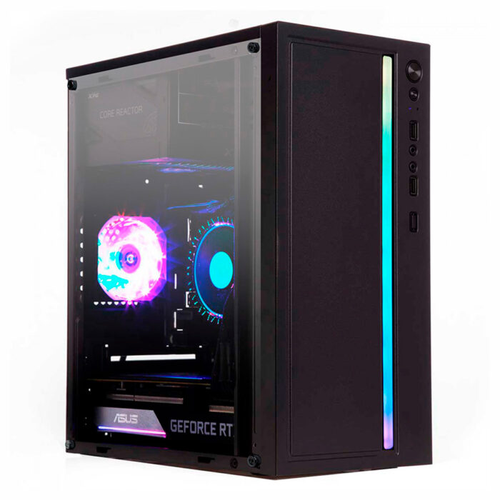 Gabinete Gamer Liketec Craft RGB, Mid Tower, Acrílico, M-ATX, sem Fonte e Sem Fan 02