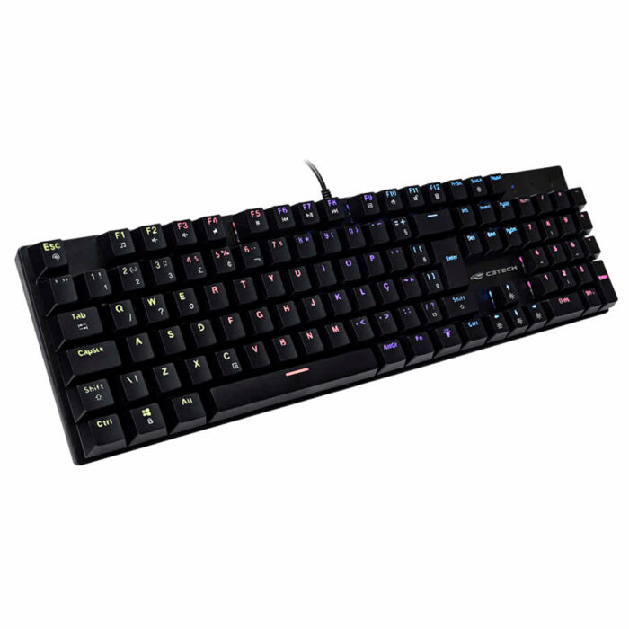 Teclado Gamer KGM-900BK, Mecânico, Switch Blue, Led 04