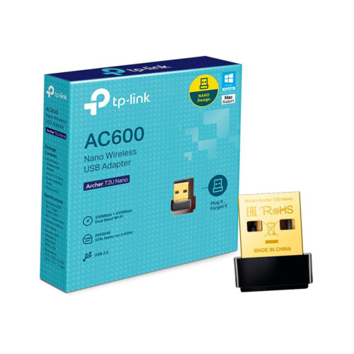 Adaptador USB Nano, Wireless, 600 Mbps, TP-Link AC600, Archer T2U 01