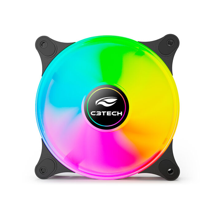 Cooler Fan 120mm, Led RGB F9-L160BK C3Tech Gaming 01