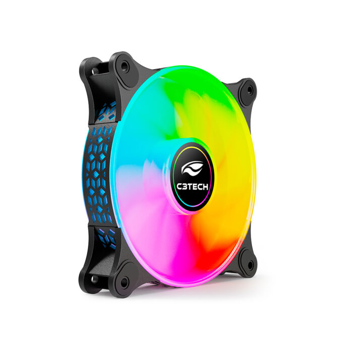 Cooler Fan 120mm, Led RGB F9-L160BK C3Tech Gaming 02