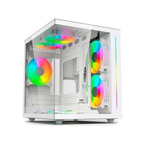 GABINETE GAMER AQUARIUS, SEM FAN, BRANCO, MT-G810WH