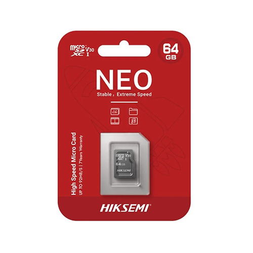 MICROSD 64GB, CLASSE 10, 92MBS, HIKSEMI