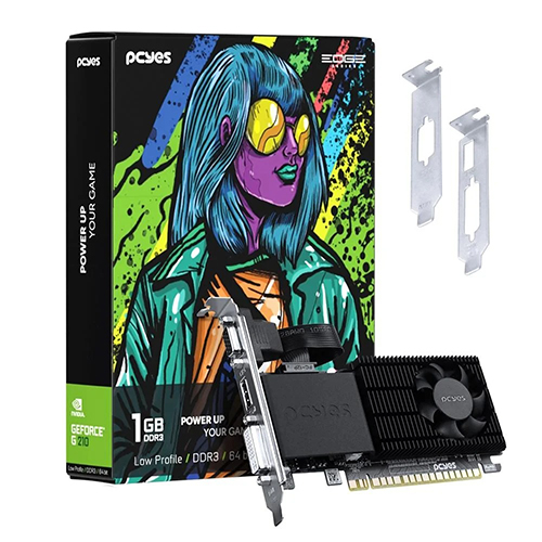 PLACA DE VIDEO GT210, 1GB, DDR3, 64BIT, PCYES