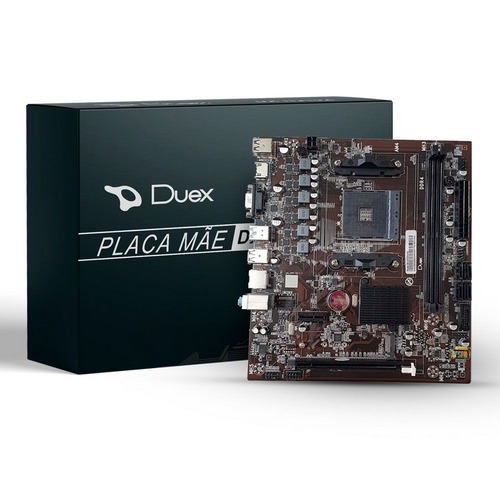 PLACA MÃE A320, AMD, AM4, DDR4, GIGABIT, DUEX, DXMA320G 01
