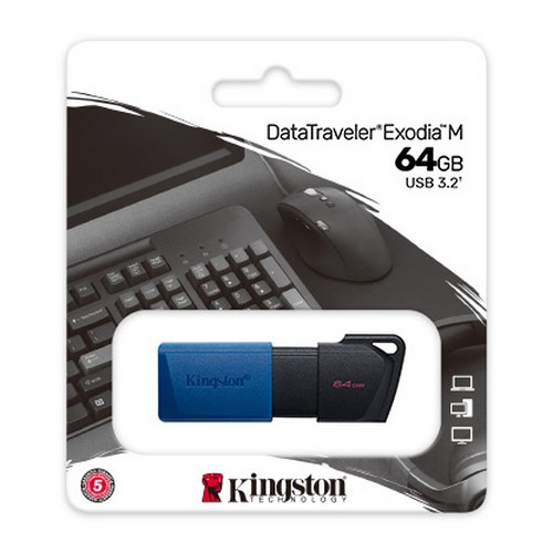 Pen Drive 64GB Kingston USB 3.2 Data Traveler Exodia M DTXM64GB 03