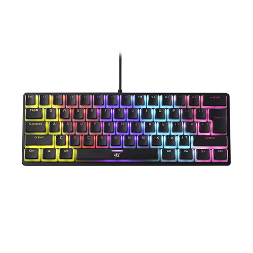 TECLADO GAMER MECÂNICO 60%, SWITCH BLUE, RGB, BRX, M403 01