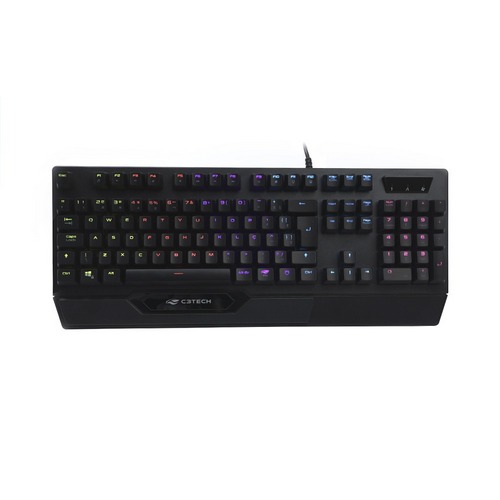 TECLADO GAMER, USB, LED, MECANICO, BLUE, KGM-1200BK C3TECH 01