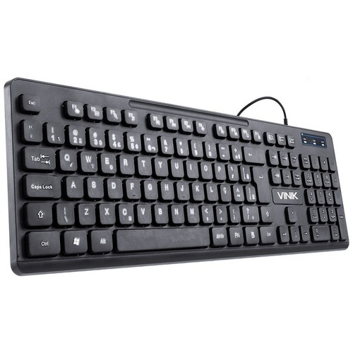 TECLADO USB SLIM CHOCOLATE CABO 1.8M, VINIK, TC100 01