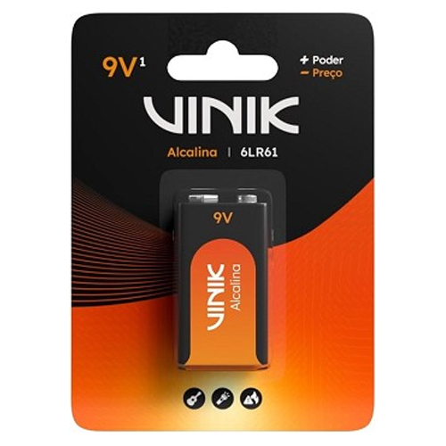 BATERIA ALCALINA 9V, VINIK, VB9VB1