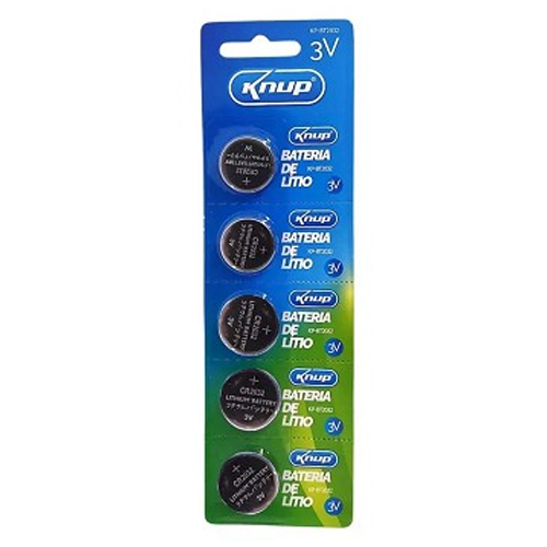 BATERIA CR2032 CARTELA (5 UND) KNUP