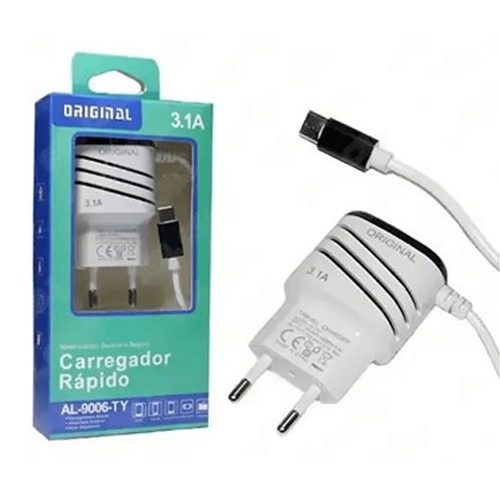 CARREGADOR CELULAR ALTOMEX, TIPO C, 5.1A, AL-9006-TY