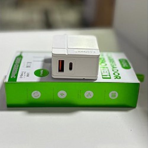 CARREGADOR TURBO 8.1A, TIPO C, 2EN1, TIPO C/USB - CHOKI-CG920inc