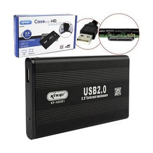 CASE HD 2.5", USB 2.0, KNUP, KP-HD001-B