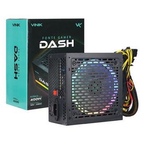 FONTE 400W, ATX, RGB, DASH, VFG400WPR