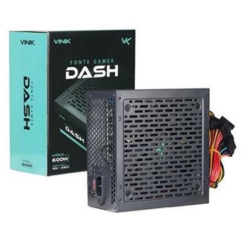 FONTE 600W, ATX, DASH, VFG600WPR