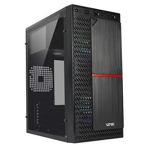 GABINETE GAMER PLATE, 2 FAN, MID TOWER, ACRÍLICO, GGPACBK