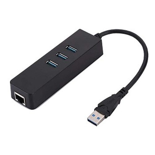 HUB USB 3.0 3 PORTAS + RJ45 GIGABIT