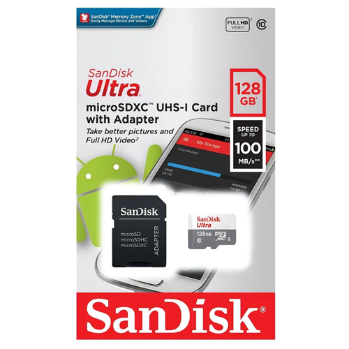 MICROSD 128GB, CLASSE 10, SANDISK