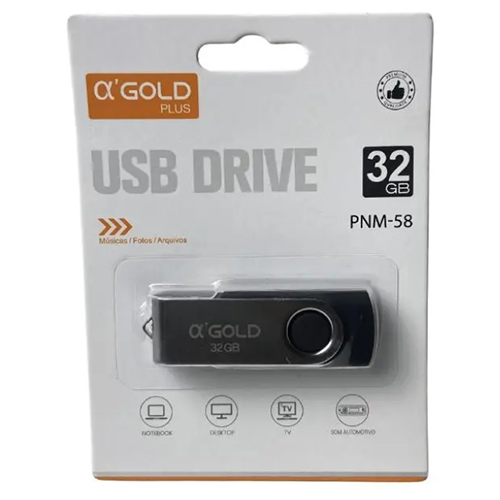 PEN DRIVE 32GB PNM-58, GOLD PLUS