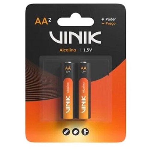 PILHA AA ALCALINA VINIK, VP2AB2A (2 UND)