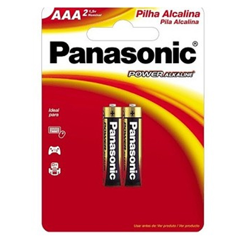 PILHA AAA ALCALINA PANASONIC (2 UND)