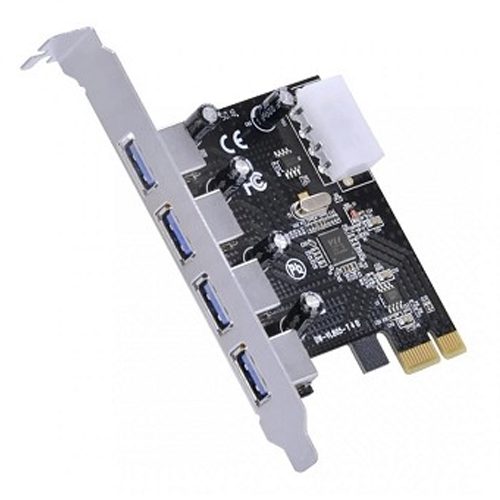 PLACA PCI-E, USB 3.0, 4 PORTAS, KNUP