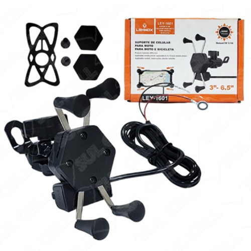 SUPORTE DE CELULAR PARA MOTO (LEY-1601)