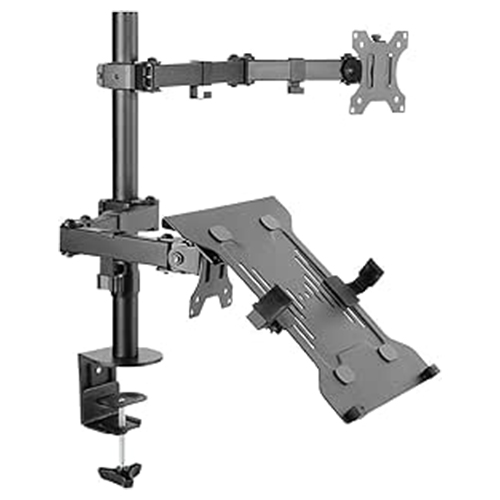 SUPORTE PARA MONITOR E NOTE COM ARTICULAÇÃO DUPLA, PLMSMN1