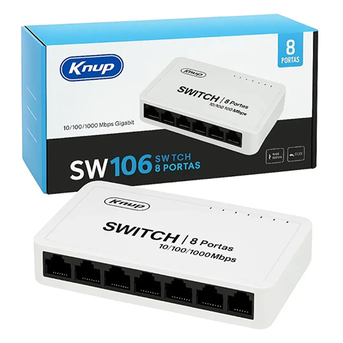 SWITCH 8P, 10-100-1000, KNUP, KP-SW106