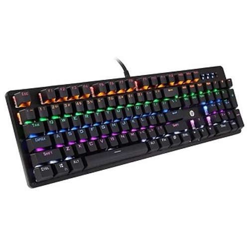 TECLADO GAMER, USB, LED, MECANICO, HP, GK100