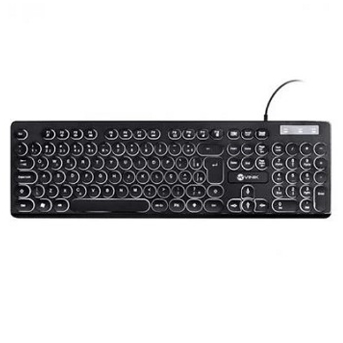 TECLADO USB SLIM. LED, TECLAS REDONDAS, VINIK, TC200