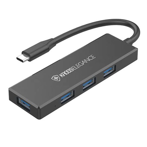 ADAPTADOR TIPO C P/ 4-USB3.0, KROS, KE-UC4163