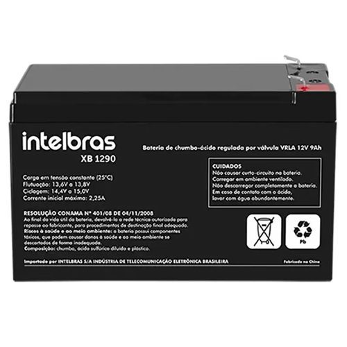BATERIA NOBREAK 12V, 9AH, INTELBRAS, XB 1290