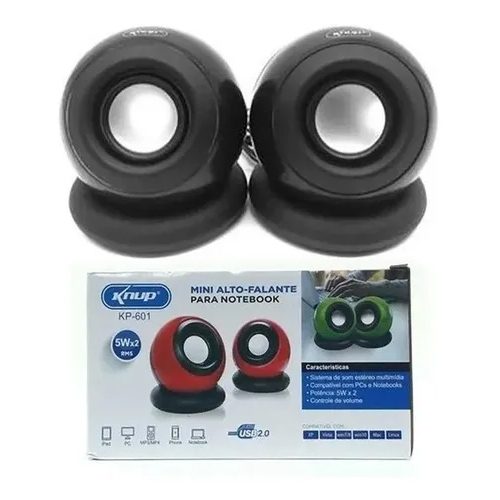 CAIXA DE SOM 10W, USB, KNUP, KP-601