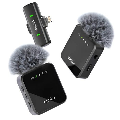 MICROFONE DE LAPELA, 2 MIC, IPHONE, BASIKE, BA-MIC0002
