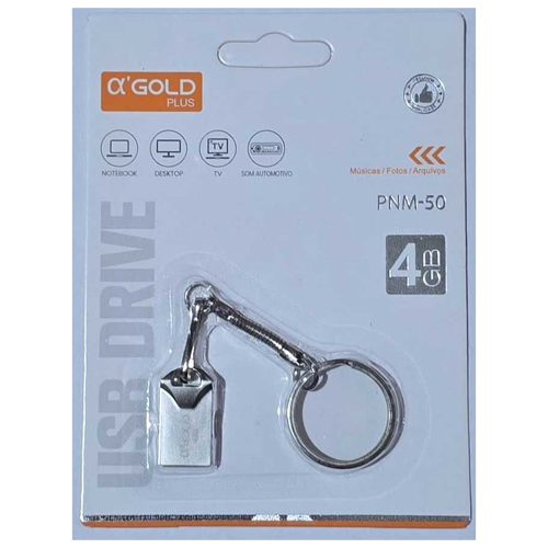 PEN DRIVE 4GB PNM-50, GOLD PLUS