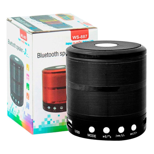 CAIXA DE SOM BLUETOOTH WS-887, RGB, 5W HMASTON