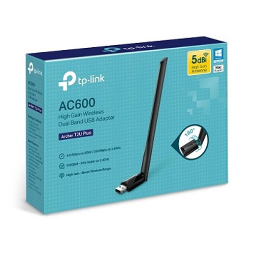 ADAPTADOR USB WIFI 5G, AC600, TP-LINK , T2U PLUS