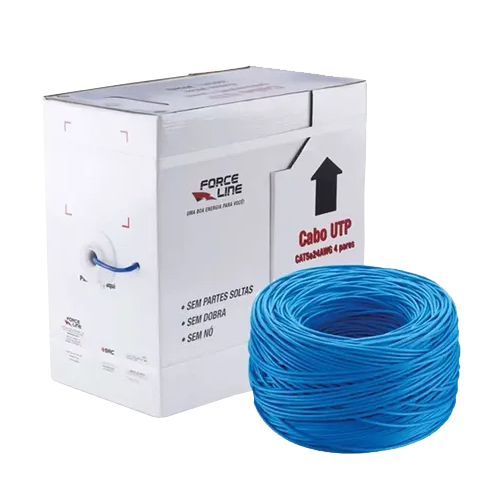 CX CABO DE REDE 305M, CAT5E, AZUL, FORCELINE
